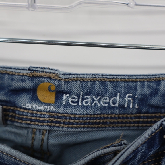 Carhartt Women's Relaxed Fit Boot Cut Jean Size 8 Tall Work Wear Denim Outdoor‎ - Picture 5 of 16